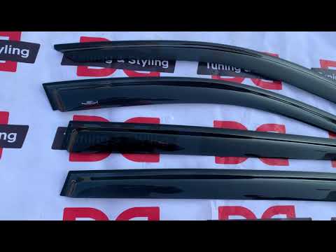 Window Deflectors (4 pcs, HIC) for Volkswagen Jetta 2011-2018 - video 1