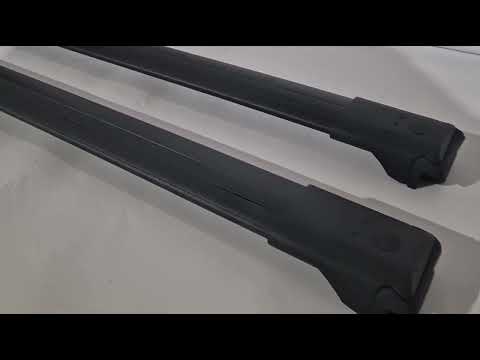 Original Roof Rack Cross Bars for Roof Rails (2 pcs) for Toyota Land Cruiser Prado 250 2023- - video 1