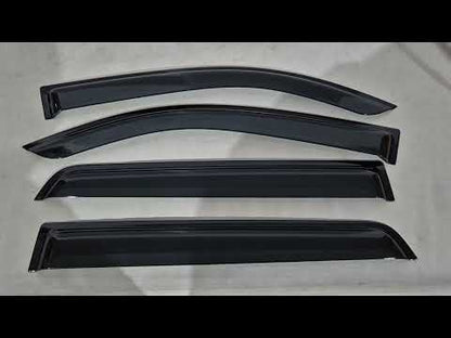 Window Deflectors Niken Luxury (4 pcs) for Toyota Sequoia 2007-2022 - video 1