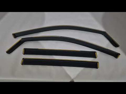 In-Channel Wind Deflectors Niken Luxury (4 pcs) for Volkswagen Tiguan 2023- - video 1