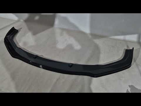 Front bumper lip (black) for Renault Megane IV 2016-2025 - video 1