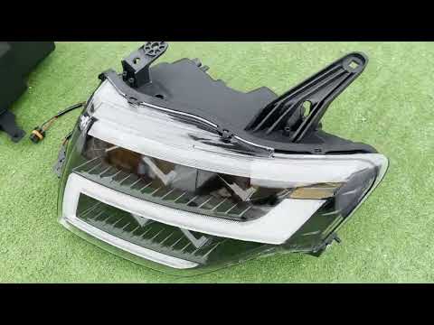 Front Headlights LXR for Mitsubishi Pajero Wagon IV 2006-2021 - video 2