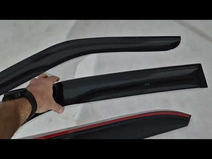 Window Deflectors (4 pcs, DPT) for BMW 3 Series E-36 1990-2000 - video 1