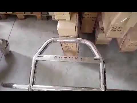 Bull bar with side bars QT007 (stainless steel) for Suzuki Jimny 1998-2018 - video 1