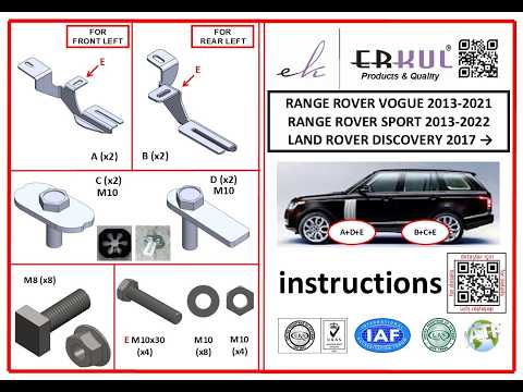 Side Steps X5-Type (2 pcs, Aluminum) for Range Rover IV L405 2013-2021 - video 2