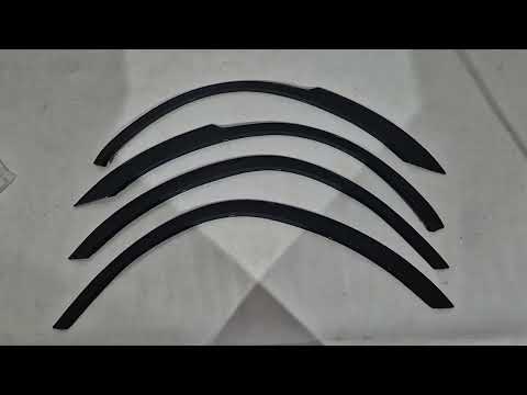 Fender flares (4 pcs, black) for Nissan X-trail T30 2002-2007 - video 1