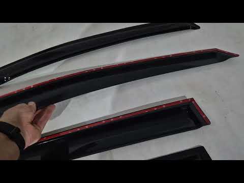 Window Deflectors (4 pcs, HIC) for Honda CRV 2017-2022 - video 1