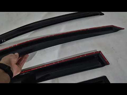 Window Deflectors (4 pcs, HIC) for Honda CRV 2017-2022 - video 1