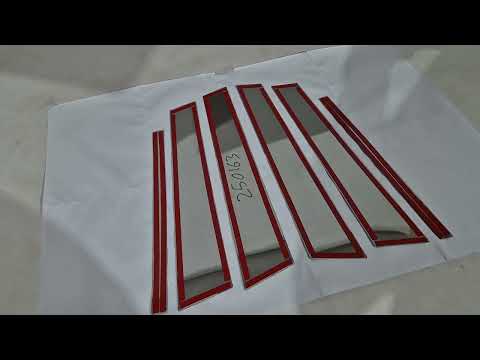 Stainless Steel Door Pillar Covers (6 pcs) for Volkswagen Golf 6 2008-2014 - video 1