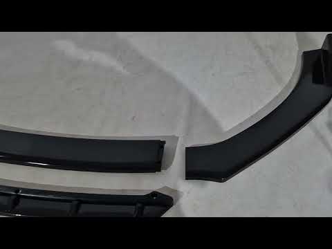Universal Front Lip Spoiler DPT Black V-2 (ABS, Gloss Black) - video 1
