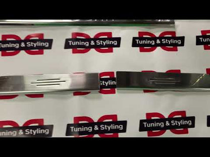 Door Sill Protectors Carmos V1 (4 pcs, Stainless Steel) for Renault Logan I 2005-2008 - video 1