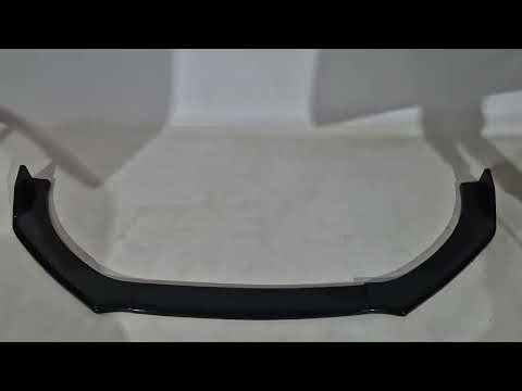 Universal Front Lip Spoiler DPT V-2 (ABS, Gloss Black) - video 1
