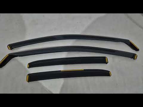In-Channel Wind Deflectors Niken Luxury (2 pcs) for Mercedes Sprinter W907/W910 2018- - video 2