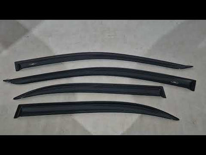 Window Deflectors SD (4 pcs, HIC) for Toyota Corolla 2002-2007 - video 1