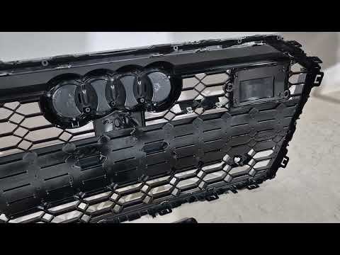 Front Grille RS-Style (with ACC, black) for Audi A6 C8 2018- - video 1