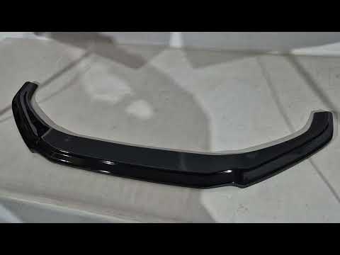 Front Lip Spoiler DPT V-1 (for S-Line, 2016-2019, Gloss Black) for Audi A4 B9 2015-2024 - video 1