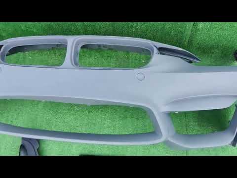 Front bumper in F80 M3 style for BMW 3 Series F30/F31 2012-2019 - video 1