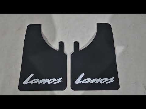 Universal Mud Flaps Polytep (230*375, 2 pcs) for Chevrolet Lanos 1998-2017 - video 1