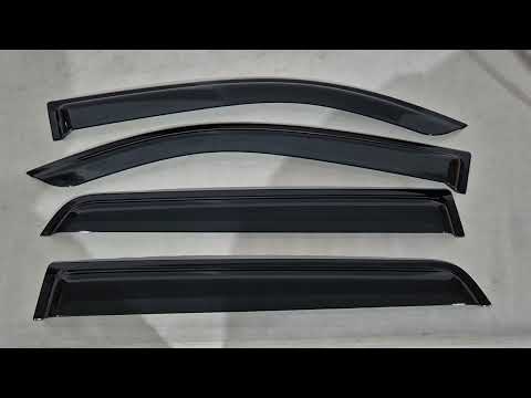 Window Deflectors Niken Luxury (4 pcs) for Toyota Sequoia 2007-2022 - video 1
