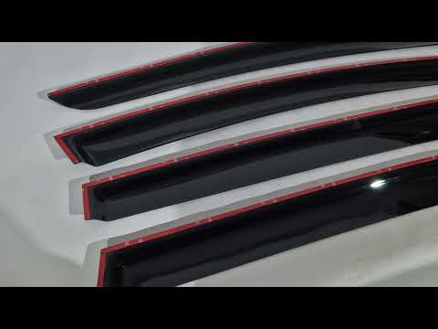Window Deflectors (4 pcs, HIC) for Peugeot 5008 2009-2016 - video 1