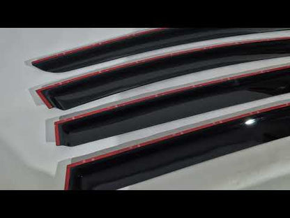 Window Deflectors (4 pcs, HIC) for Peugeot 5008 2009-2016 - video 1