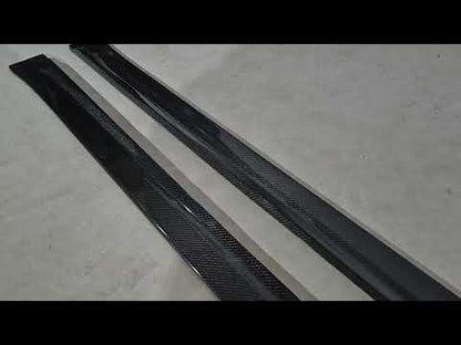 Side Skirts V3 (2016-2019, Carbon) for Porsche Boxster/Cayman 982 (718) 2016- - video 1