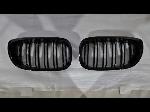 Kidneys M-Look DPT (for Coupe 2003-2006, Gloss Black) for BMW 3 Series E-46 1998-2006 - video 1