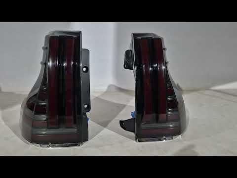 Tail Lights Dragon V2 (2017-2023, 2 pcs) for Toyota Land Cruiser Prado 150 2009-2023 - video 1