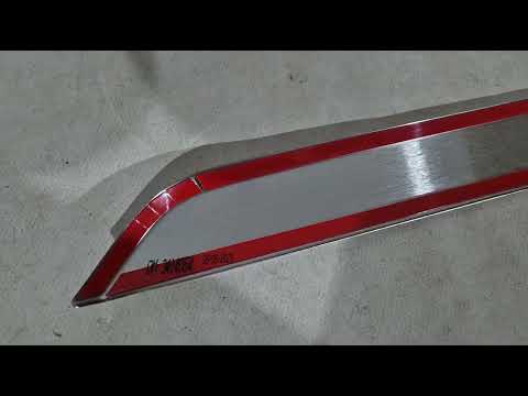 Chrome trim above license plate (stainless steel) for Honda CRV 2017-2022 - video 1