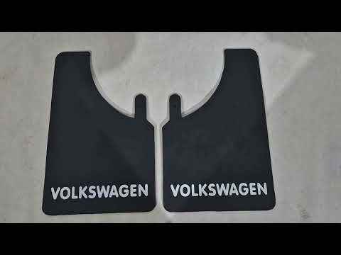 Universal Mud Flaps Polytep (230*375, 2 pcs) for Volkswagen - video 1