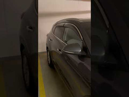 Window Deflectors with Chrome Trim Niken Luxury (4 pcs) for Hyundai Tucson TL 2016-2021 - video 2