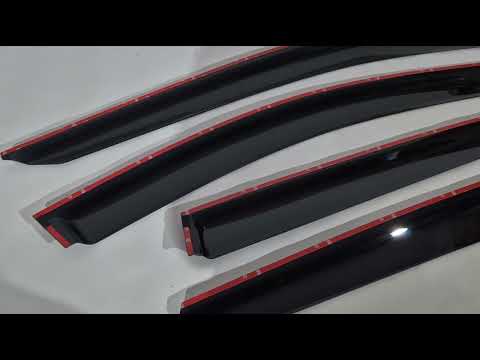Window Deflectors (4 pcs, HIC) for Hyundai Tucson NX4 2021- - video 1