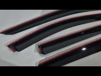 Window Deflectors (4 pcs, HIC) for Hyundai Tucson NX4 2021- - video 1