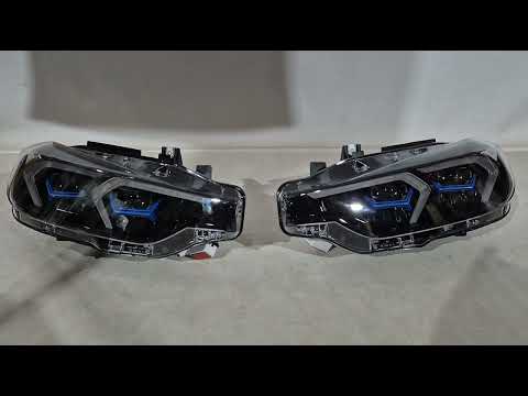 Front Headlights G20-Style 2012-2015 (2 pcs, for halogen version) for BMW 3 Series F-30/31/34 2012-2019 - video 1