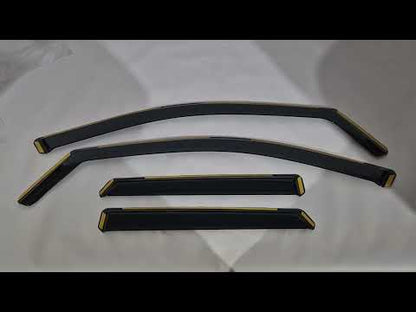 In-Channel Wind Deflectors Niken Luxury (4 pcs) for Peugeot 3008 2024- - video 1