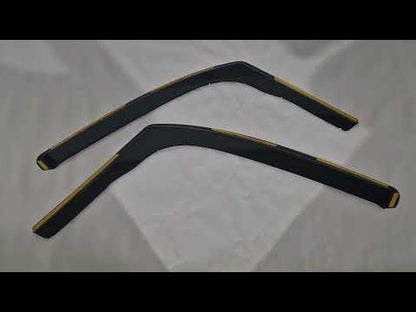 In-Channel Wind Deflectors Niken Luxury (2 pcs) for Ford Connect 2014-2021 - video 1