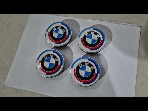 Wheel center caps 69/65mm bm6965n V2-New (4 pcs) for BMW - video 1