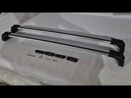 Roof rack (cross bars) for original mounting points Ecem V3 (2 pcs) for Mercedes C-сlass W205 2014-2021 - video 2