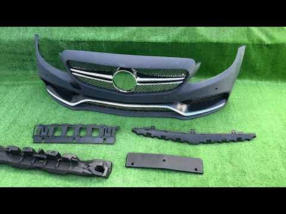 Front bumper (AMG C63-design 2014-2018) for Mercedes C-сlass W205 2014-2021 - video 1