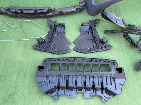 Front bumper assembly S63 AMG (2018-2022) for Mercedes S-сlass W222 2013-2020 - video 1