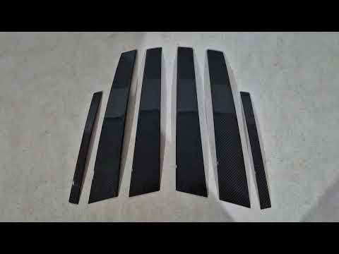 Carbon Pillar Covers (2017-2023) for Alfa Romeo Stelvio 2016- - video 1