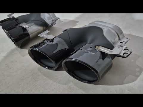 Exhaust tips (Design for E53) for Mercedes E-сlass W213 2016-2023 - video 1