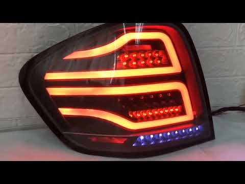 LED Tail Lights (2 pcs) for Mercedes ML W164 2005-2011 - video 1
