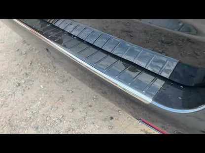 Rear Bumper Protector OmsaLine Black Chrome (Stainless Steel) for Mercedes Vito/V-class W447 2014- - video 1
