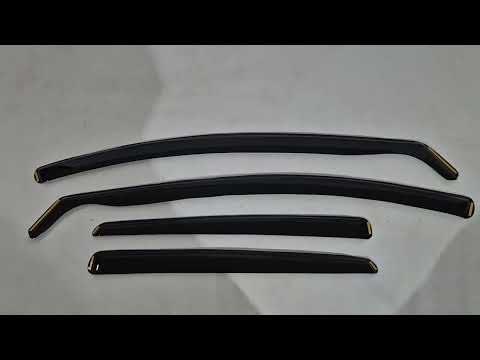 In-channel window deflectors (HB, 4 pcs, Esa) for Seat Leon 2013-2020 - video 1