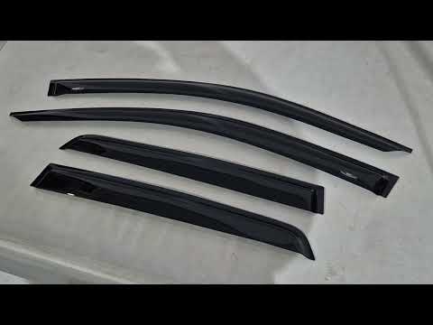 Window Deflectors (4 pcs, HIC) for Citroen C-4 Aircross 2012-2017 - video 1
