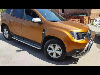 Bull bar without logo WT003 (stainless steel) for Renault Duster 2018-2024 - video 1