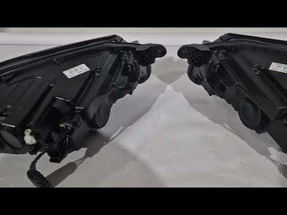 Front headlights with bulbs (For USA, 2015-2019, 2 pcs) for Volkswagen Passat B8 2015-2023 - video 1