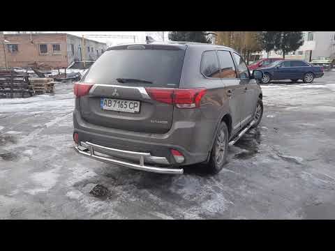 Rear Bar AK004-2 (Stainless Steel) for Mitsubishi Outlander 2012-2021 - video 1