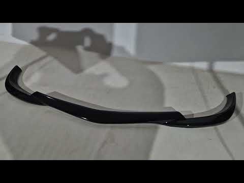 Front Bumper Lip DPT V2 (2011-2015, Gloss Black) for Mercedes C-class W204 2007-2015 - video 2